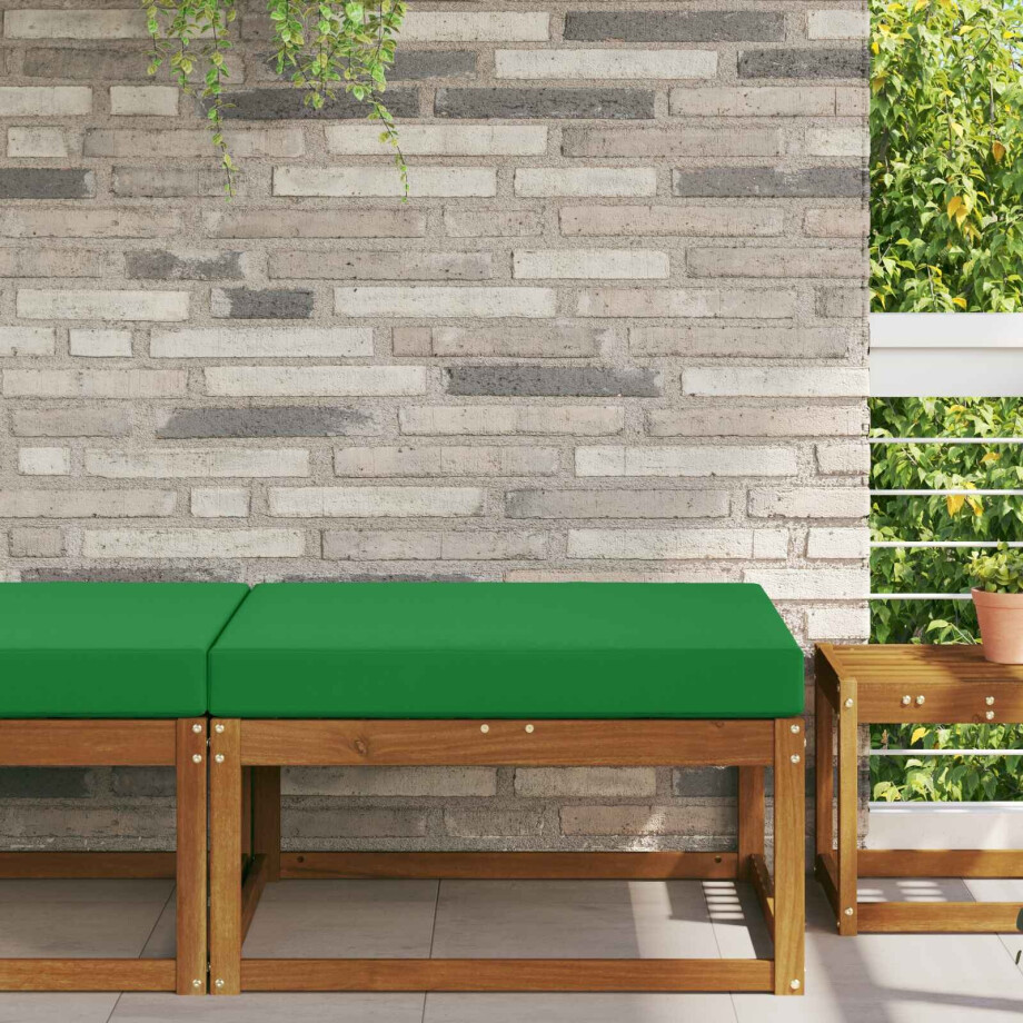 vidaXL Buiten bankkussen Groen 80 x 80 x 8 cm Polyester afbeelding 1