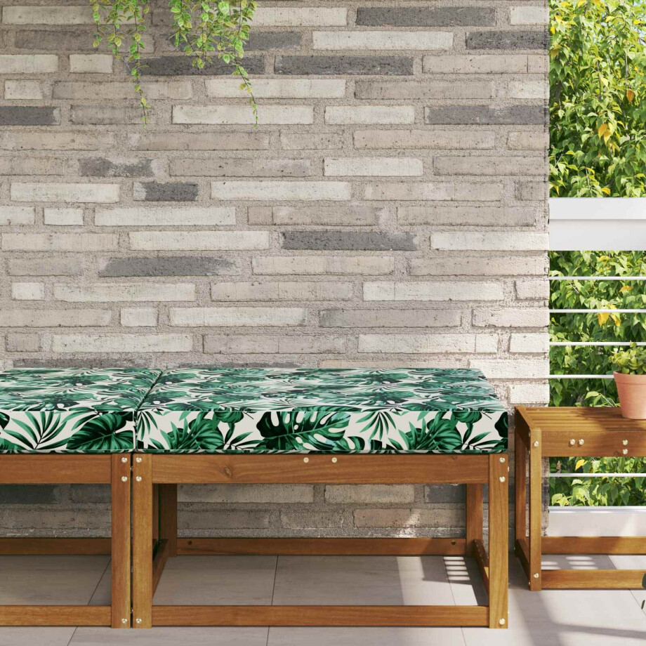 vidaXL Buiten bankkussen Bladpatroon 80 x 80 x 8 cm Polyester vidaXL Buiten bankkussen Bladpatroon 80 x 80 x 8 cm Polyester afbeelding 1