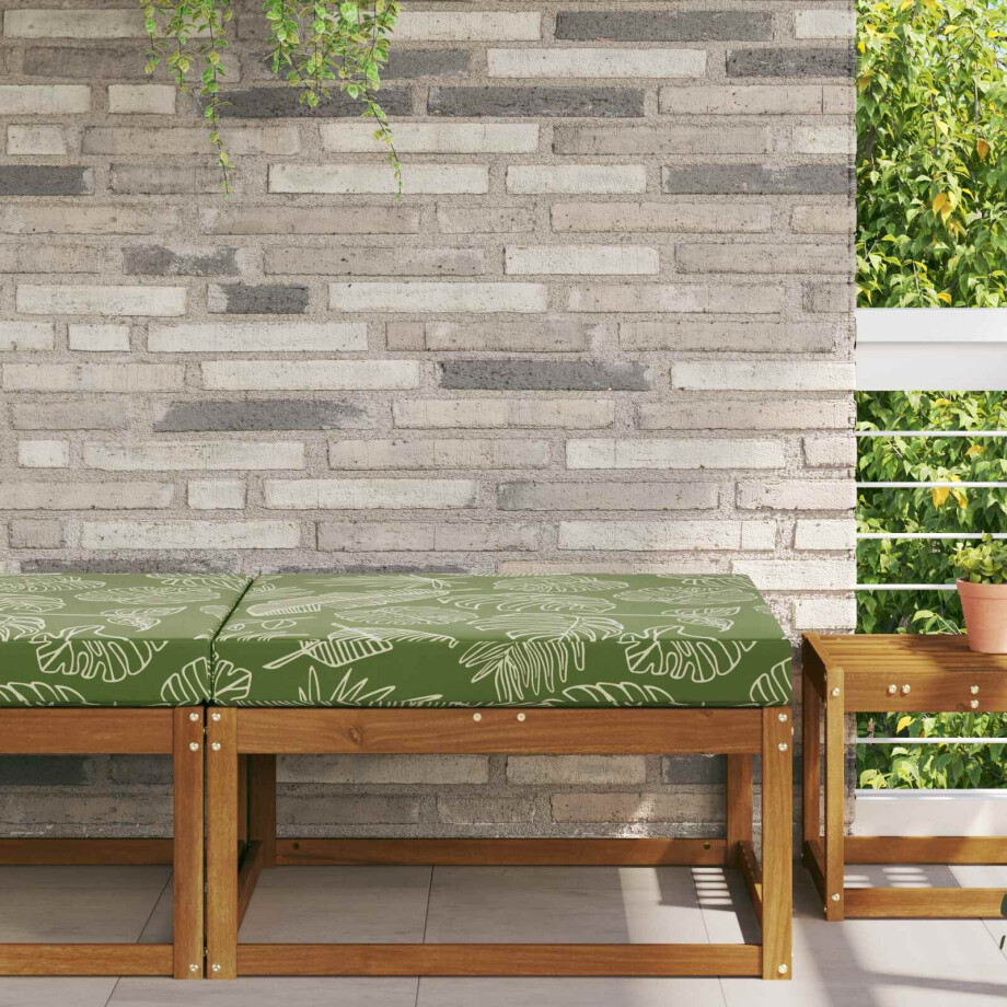 vidaXL Buiten bankkussen Bladontwerp 80 x 80 x 8 cm Polyester vidaXL Buiten bankkussen Bladontwerp 80 x 80 x 8 cm Polyester afbeelding 1