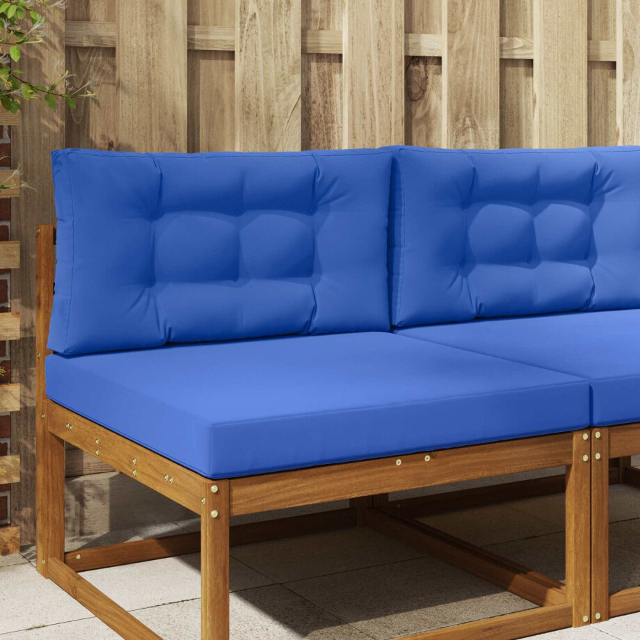 vidaXL Buiten bankkussen 2 pcs Koninklijk Blauw Polyester vidaXL Buiten bankkussen 2 pcs Koninklijk Blauw Polyester afbeelding 1