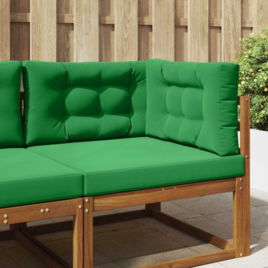 vidaXL Buiten bankkussen 3 pcs Groen Polyester vidaXL Buiten bankkussen 3 pcs Groen Polyester afbeelding 1