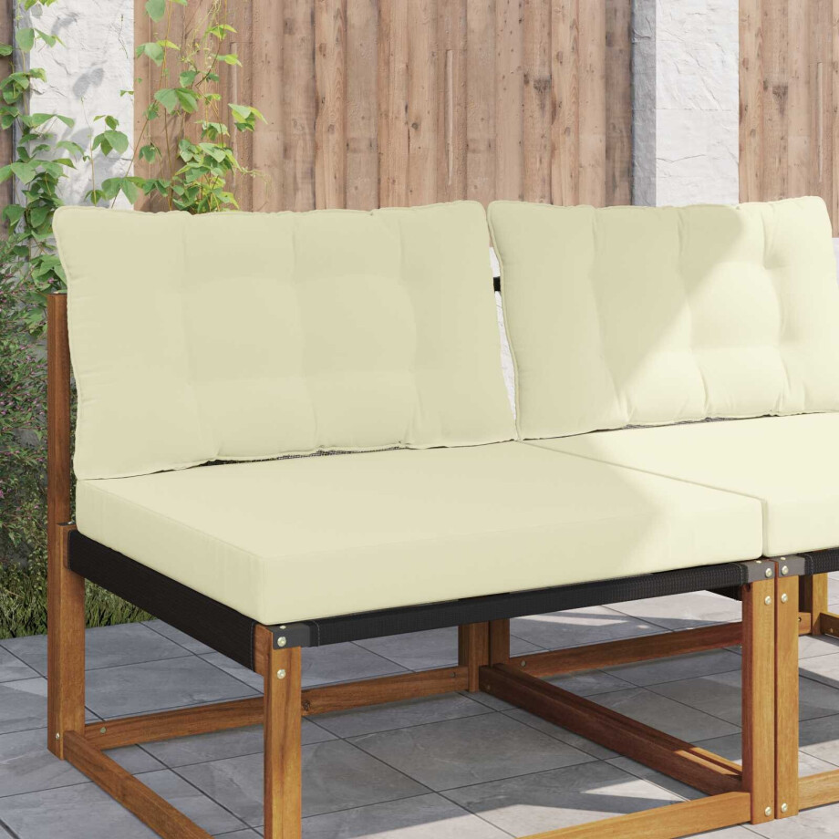 vidaXL Buiten bankkussen Polyester Crème 80 x 68,5 x 8 cm vidaXL Buiten bankkussen Polyester Crème 80 x 68,5 x 8 cm afbeelding 1