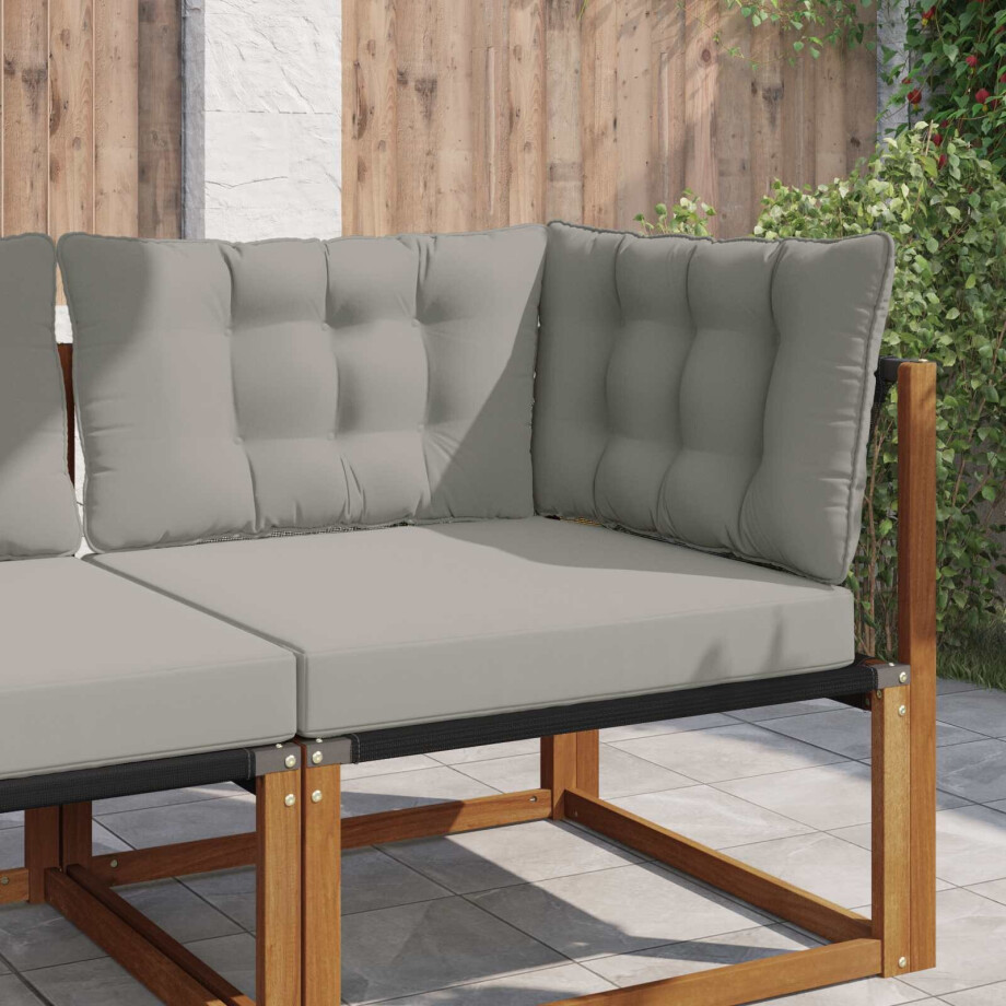 vidaXL Buiten bankkussen Polyester Grijs 80 x 43 x 10 cm vidaXL Buiten bankkussen Polyester Grijs 80 x 43 x 10 cm afbeelding 1