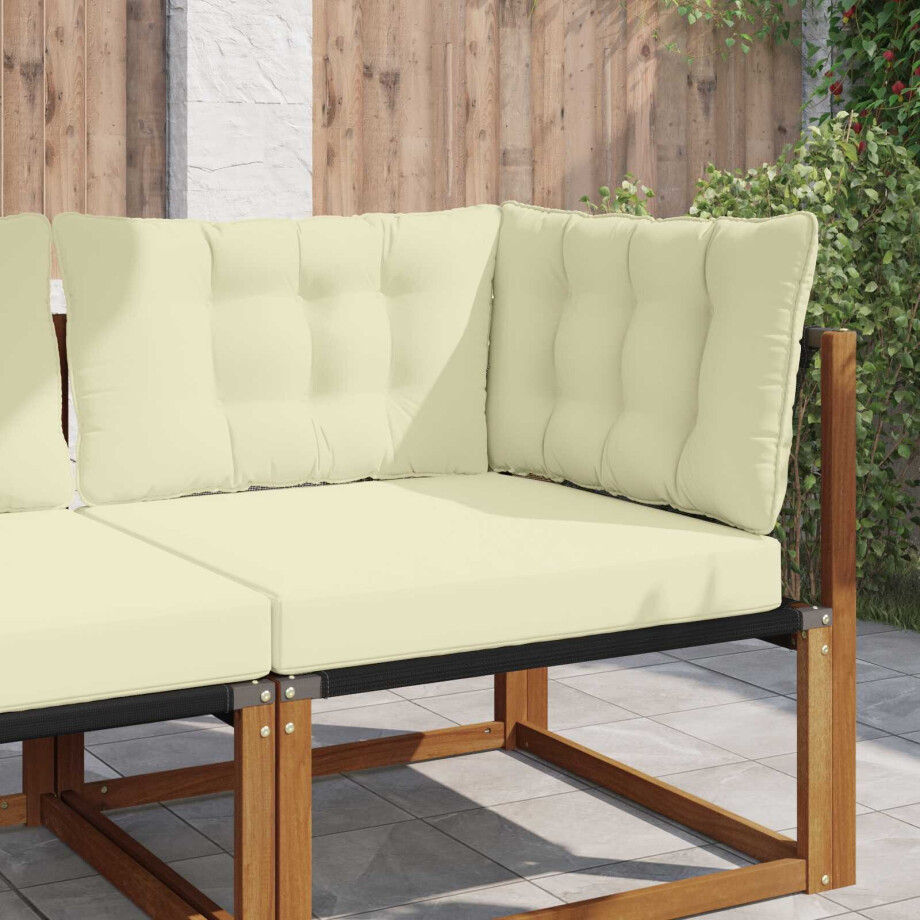 vidaXL Buiten bankkussen Polyester Crème 80 x 43 x 10 cm vidaXL Buiten bankkussen Polyester Crème 80 x 43 x 10 cm afbeelding 1
