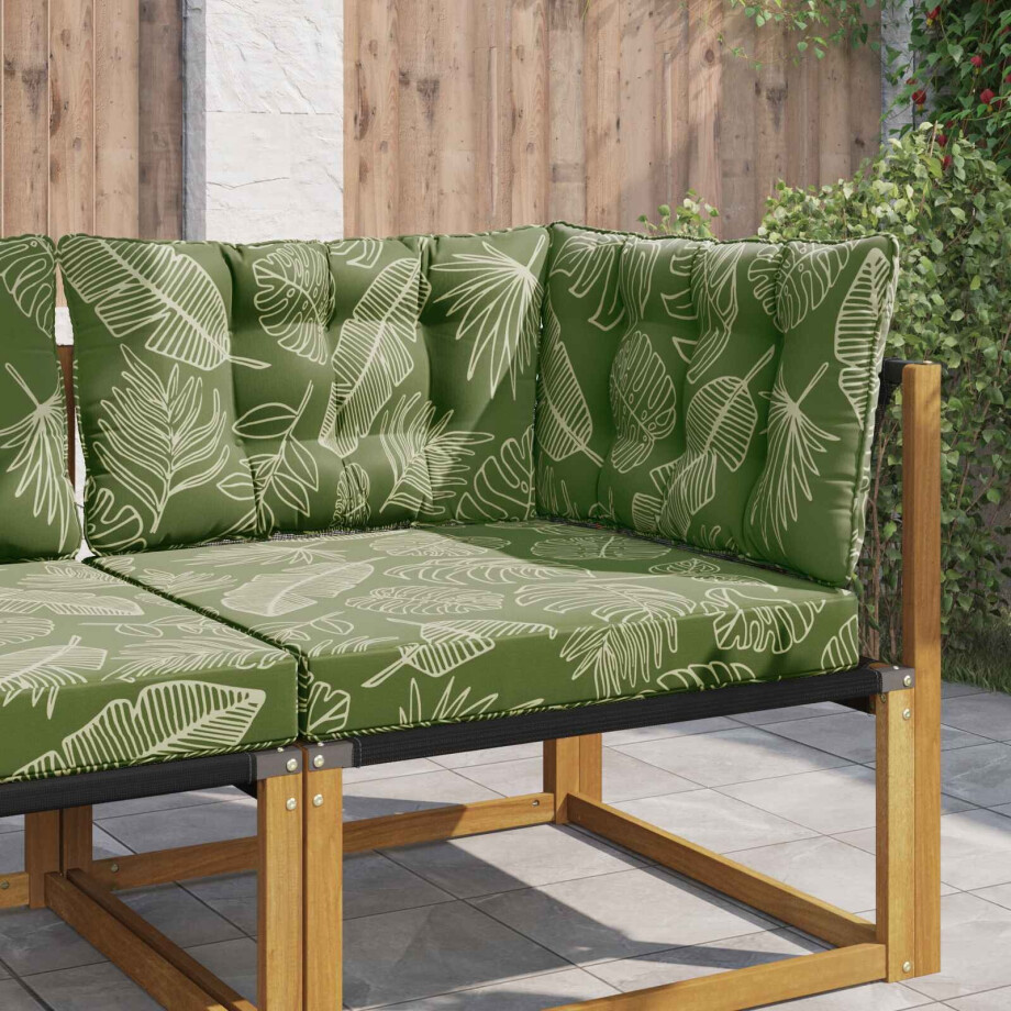 vidaXL Buiten bankkussen Polyester Bladontwerp 80 x 43 x 10 cm vidaXL Buiten bankkussen Polyester Bladontwerp 80 x 43 x 10 cm afbeelding 1
