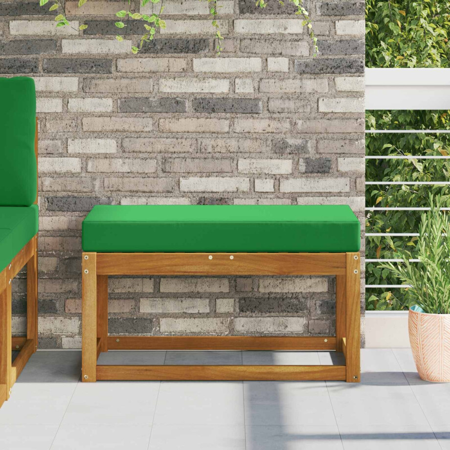 vidaXL Buiten Zitkussen Groen 80 x 40 x 8 cm 100% Polyester afbeelding 1
