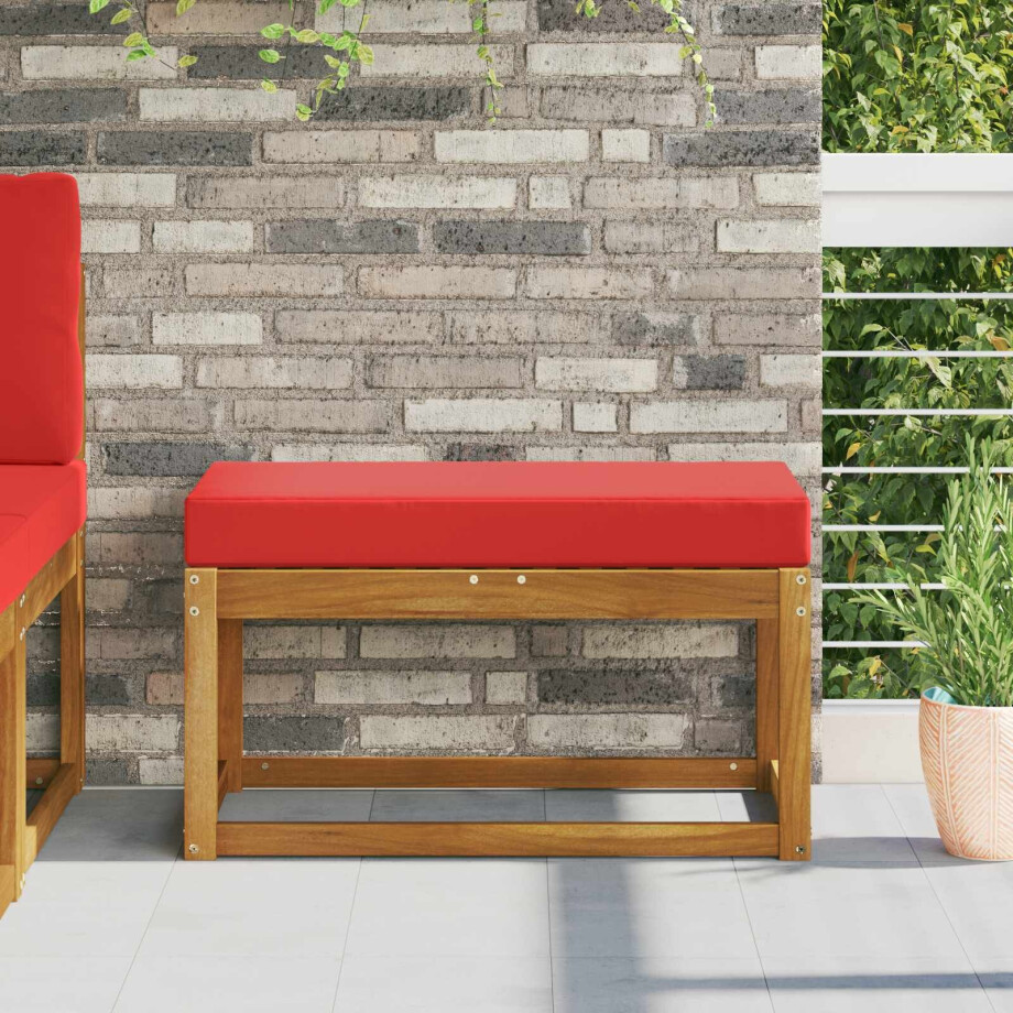 vidaXL Buiten Zitkussen Rood 80 x 40 x 8 cm 100% Polyester vidaXL Buiten Zitkussen Rood 80 x 40 x 8 cm 100% Polyester afbeelding 1