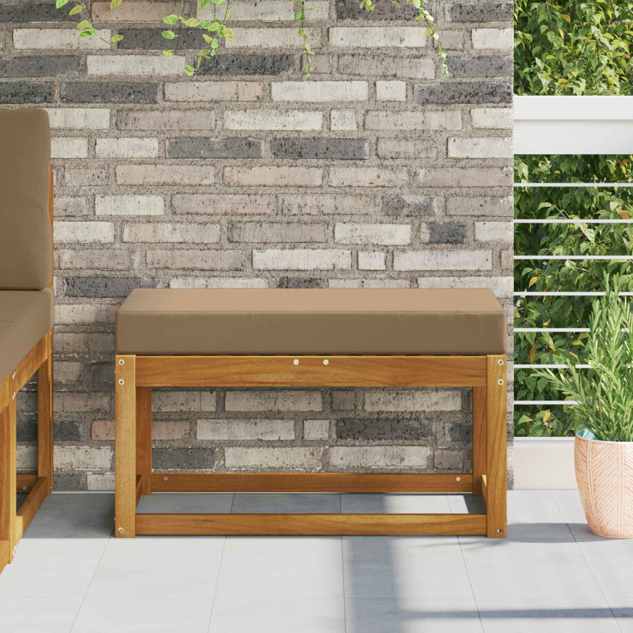 vidaXL Buiten Zitkussen Taupe 80 x 40 x 8 cm 100% Polyester vidaXL Buiten Zitkussen Taupe 80 x 40 x 8 cm 100% Polyester afbeelding 1