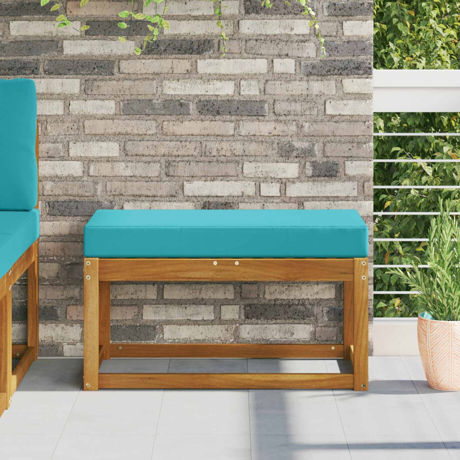 vidaXL Zitkussen Turquoise 80 x 40 x 8 cm 100% Polyester afbeelding 1