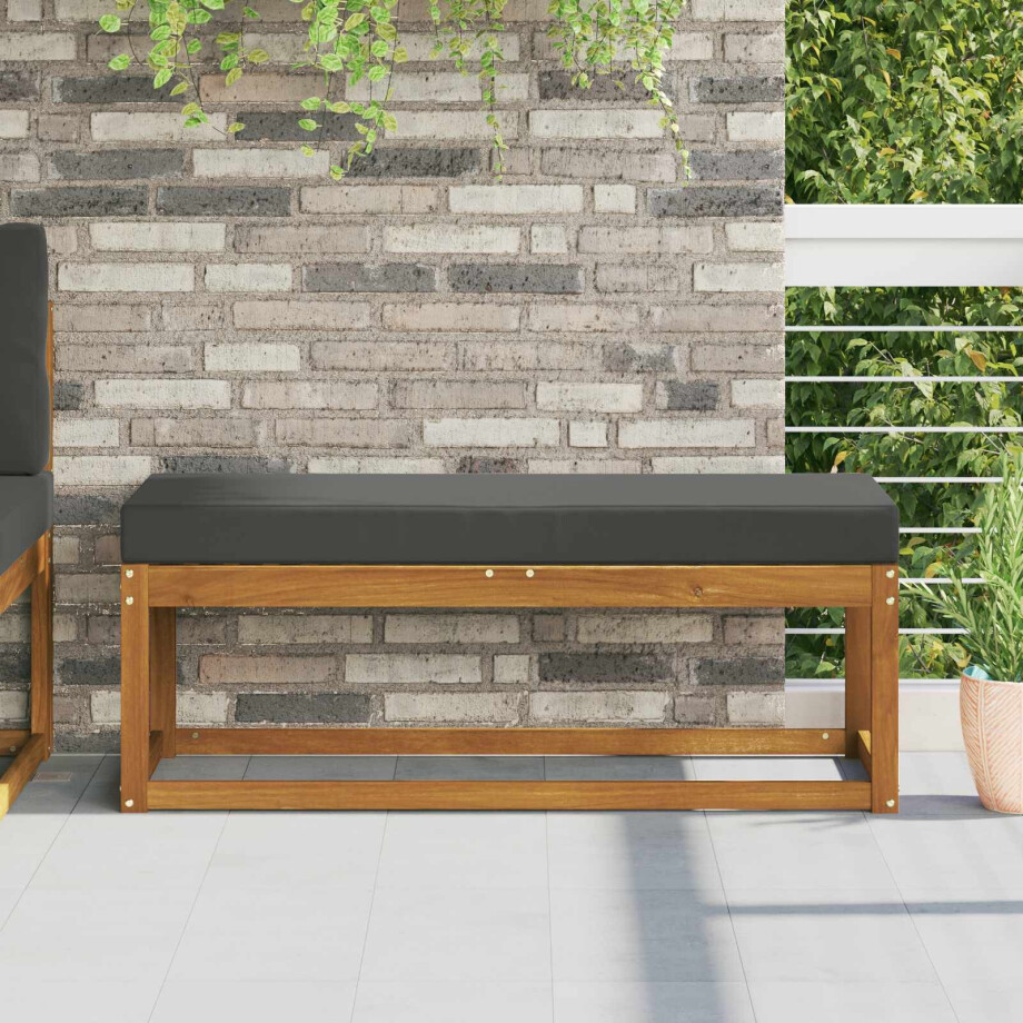 vidaXL Buiten Zitkussen Antraciet 115 x 40 x 8 cm 100% Polyester vidaXL Buiten Zitkussen Antraciet 115 x 40 x 8 cm 100% Polyester afbeelding 1