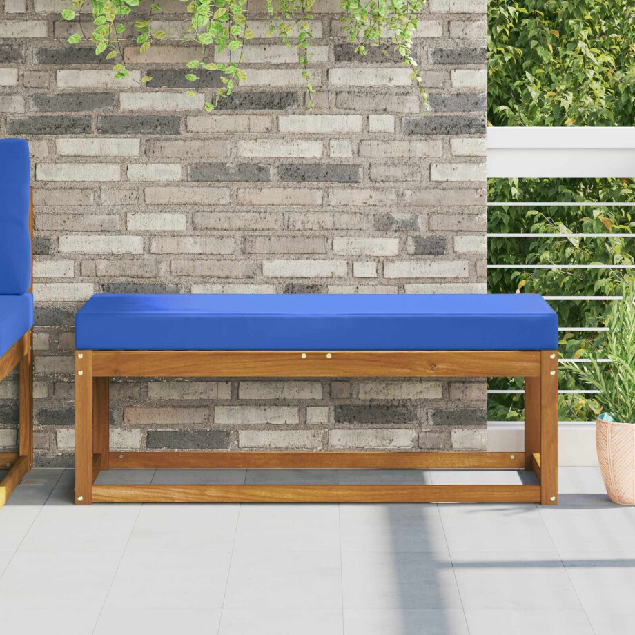 vidaXL Buiten Zitkussen Koninklijk Blauw 111,5 x 40 x 8 cm afbeelding 1