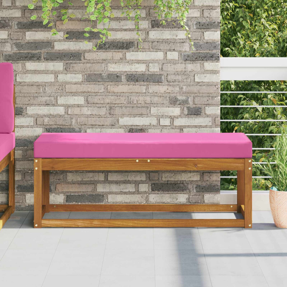 vidaXL Buiten Zitkussen Roze 111,5 x 40 x 8 cm 100% Polyester vidaXL Buiten Zitkussen Roze 111,5 x 40 x 8 cm 100% Polyester afbeelding 1