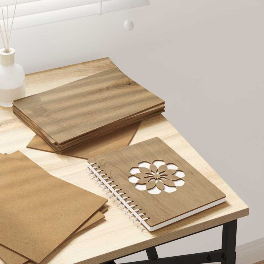 vidaXL Decorpanelen 12 pcs artisanaal eikenkleurig 21 x 30 x 0.3 cm afbeelding 1