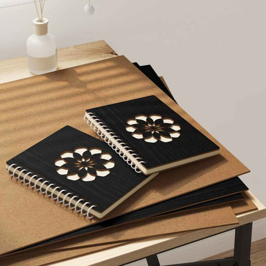 vidaXL Decorpanelen 12 pcs Zwart Eiken 40 x 60 x 0.27 cm Bewerkt hout afbeelding 1