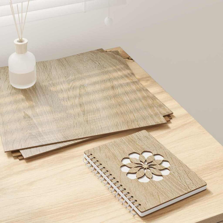 vidaXL Decorpanelen 50 pcs Sonoma Eiken 30 x 30 x 0,27 cm Bewerkt hout vidaXL Decorpanelen 50 pcs Sonoma Eiken 30 x 30 x 0,27 cm Bewerkt hout afbeelding 1