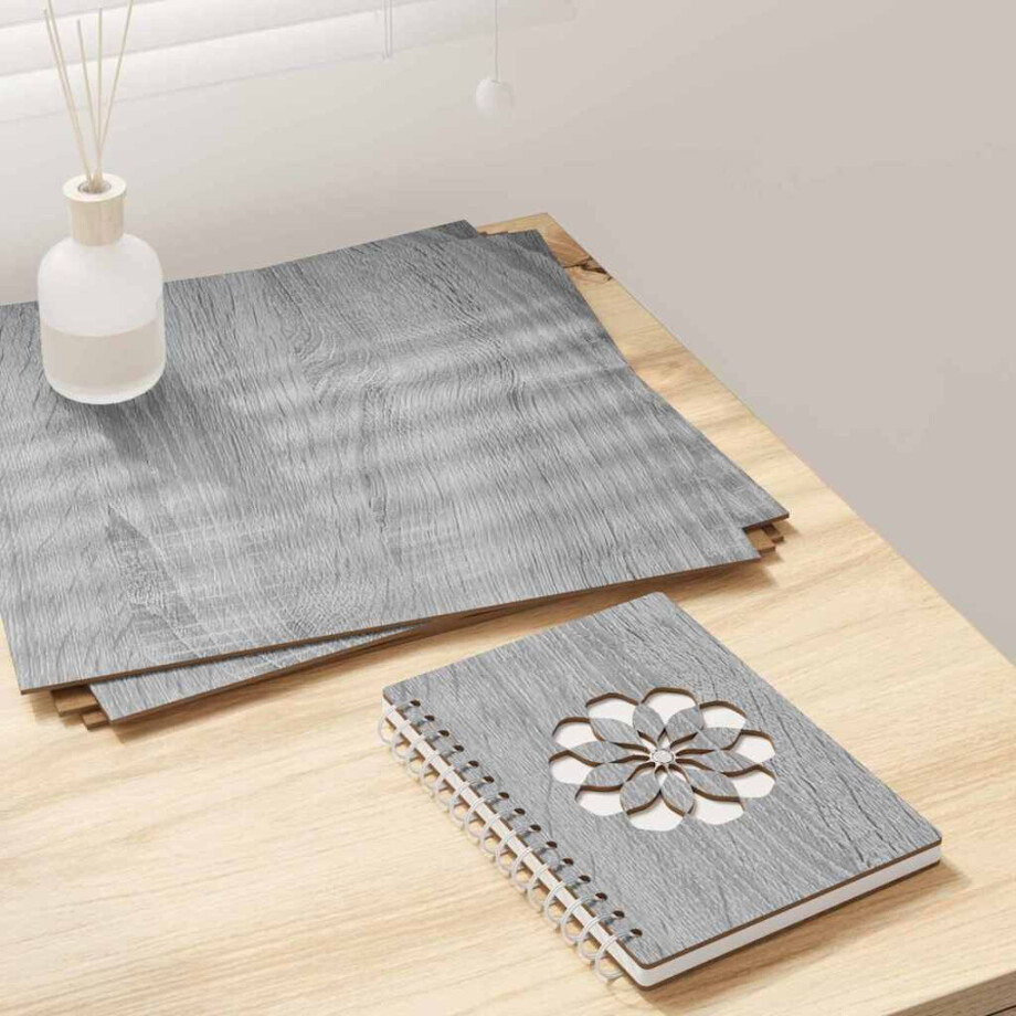 vidaXL Decorpanelen 12 pcs Grijs Sonoma 30 x 30 x 0,27 cm Bewerkt hout afbeelding 1