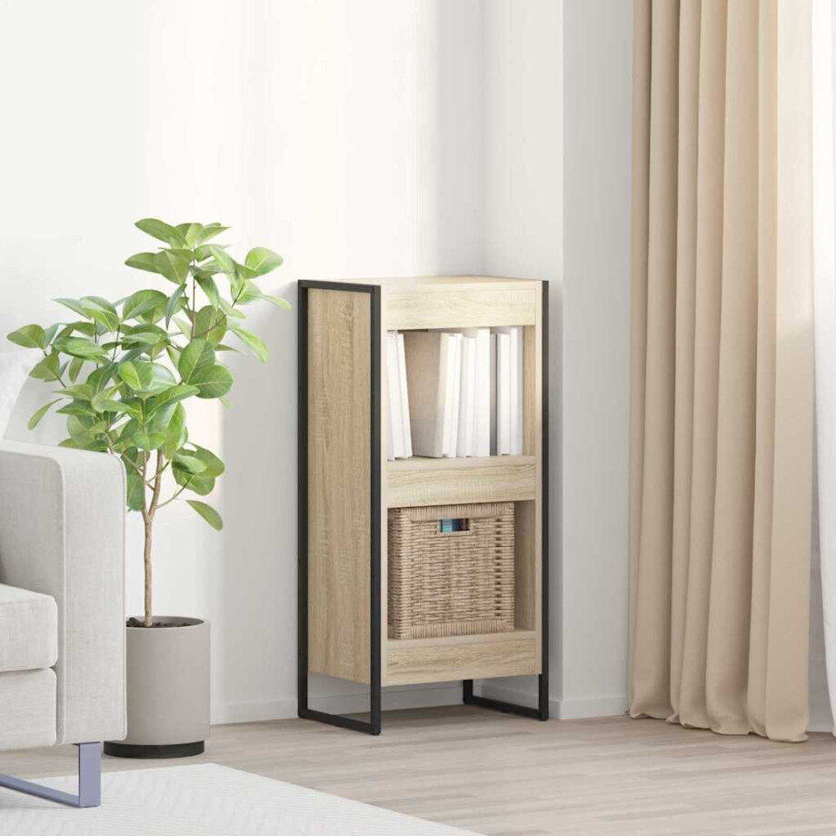 vidaXL Boekenkast Sonoma 40 x 30 x 86,5 cm Bewerkt hout afbeelding 1