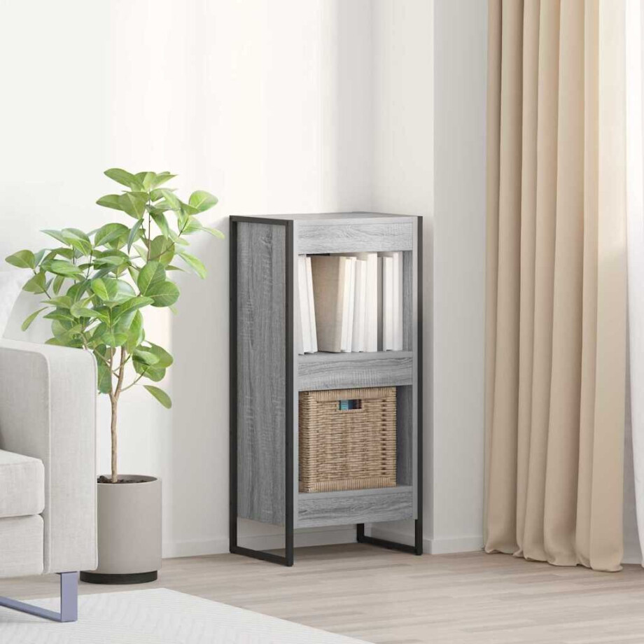 vidaXL Boekenkast Grijs Sonoma 40 x 30 x 86,5 cm Bewerkt hout afbeelding 1