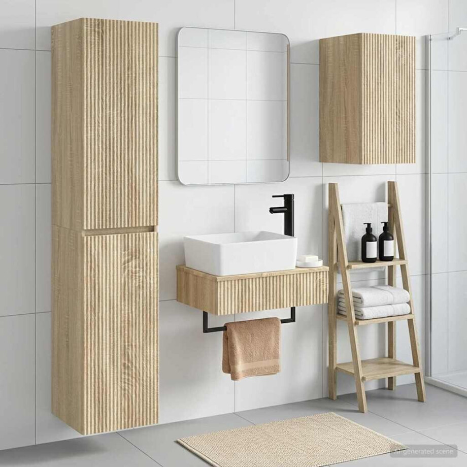 vidaXL Badkamermeubelset 3 st Sonoma Eiken 33 x 34,5 x 160 cm vidaXL Badkamermeubelset 3 st Sonoma Eiken 33 x 34,5 x 160 cm afbeelding 1
