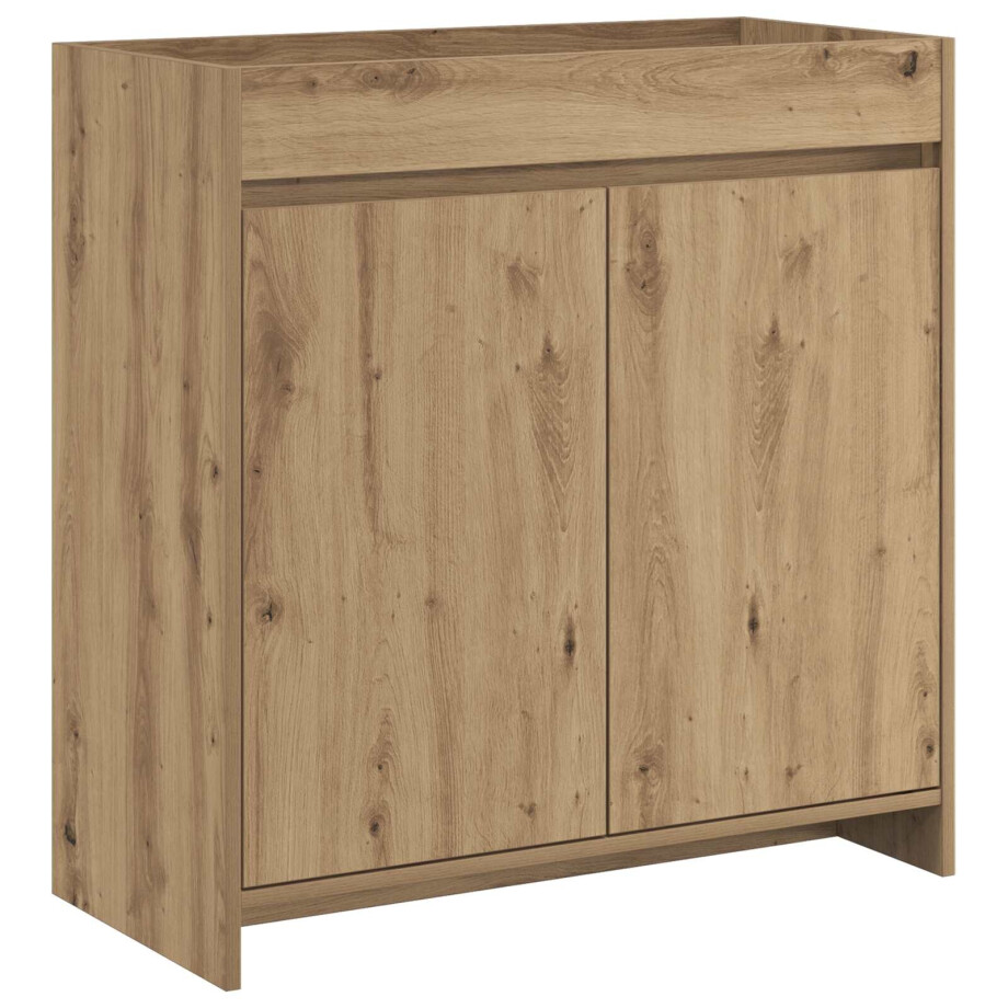 vidaXL Badkamer Onder Wasbak Kast Artisanaal eiken 78,5 x 37,5 x 81 cm afbeelding 1