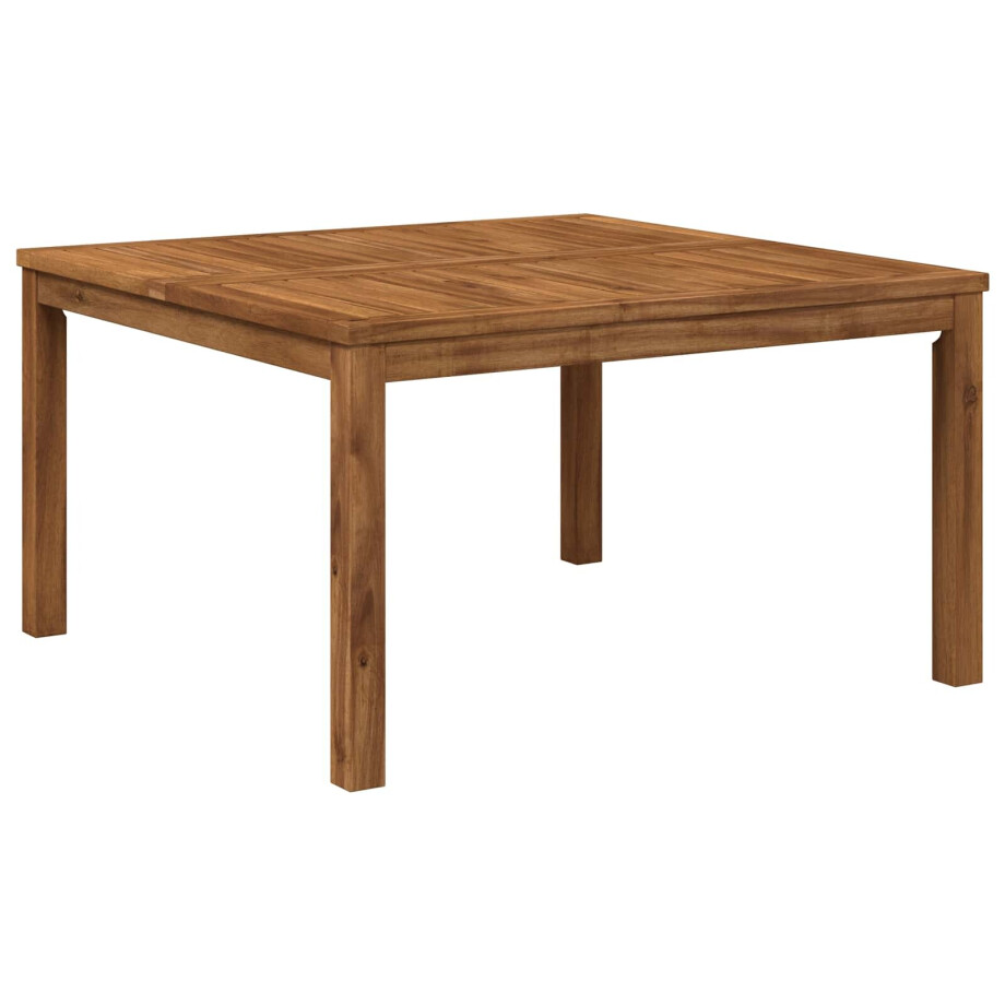 vidaXL Salontafel Naturel 80 x 80,5 x 45 cm Massief Acaciahout afbeelding 1
