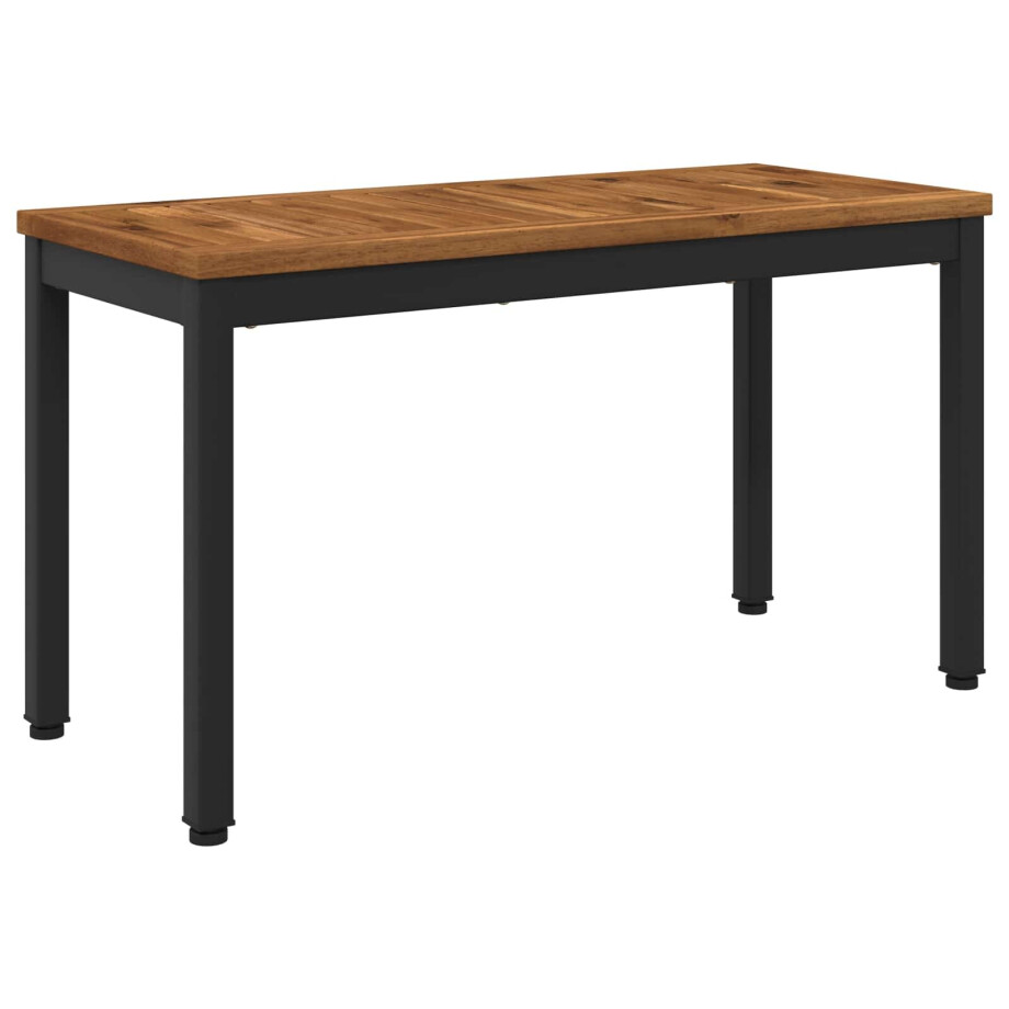vidaXL Tuinbank 80,5 x 35 x 45 cm Massief Acaciahout Naturel en Zwart vidaXL Tuinbank 80,5 x 35 x 45 cm Massief Acaciahout Naturel en Zwart afbeelding 1
