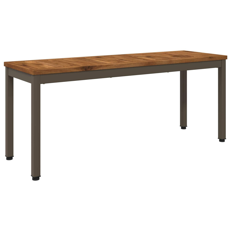 vidaXL Tuinbank 108,5 x 35 x 45 cm Massief Acaciahout Rechthoekig afbeelding 1