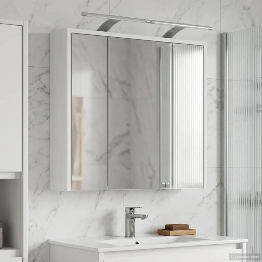 vidaXL Badkamer spiegelkast voor Wit 63,5 x 16 x 62,5 cm Bewerkt hout vidaXL Badkamer spiegelkast voor Wit 63,5 x 16 x 62,5 cm Bewerkt hout afbeelding 1