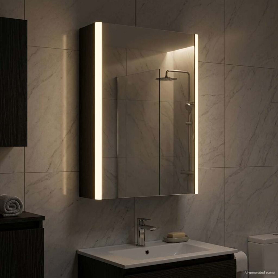 vidaXL Badkamer spiegelkast Zwart Eiken 33 x 11,5 x 50 cm Bewerkt hout vidaXL Badkamer spiegelkast Zwart Eiken 33 x 11,5 x 50 cm Bewerkt hout afbeelding 1