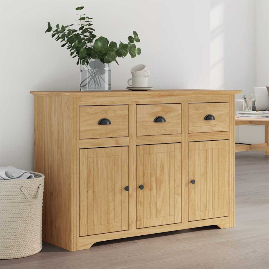 vidaXL Dressoir BODO Honingbruin 115,5 x 44 x 80 cm Bewerkt hout afbeelding 1