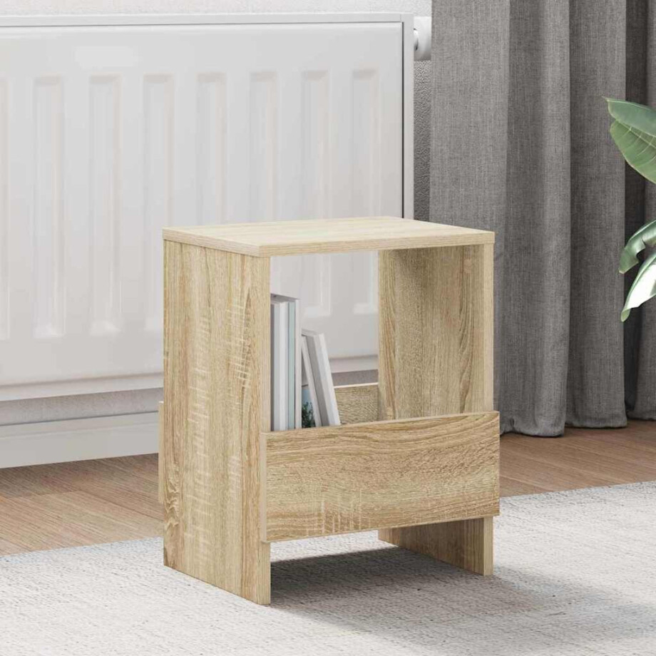 vidaXL Tijdschrift Rek Sonoma Eiken 35 x 30 x 45 cm vidaXL Tijdschrift Rek Sonoma Eiken 35 x 30 x 45 cm afbeelding 1