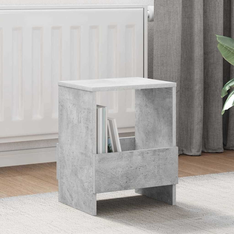 vidaXL Tijdschrift Rek 2 pcs Beton Grijs 35 x 30 x 45 cm vidaXL Tijdschrift Rek 2 pcs Beton Grijs 35 x 30 x 45 cm afbeelding 1