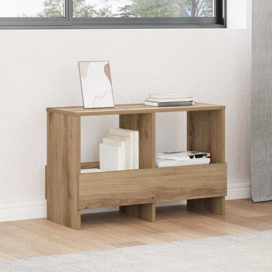 vidaXL Tijdschrift Rek Artisan Eiken 68,5 x 30 x 45 cm vidaXL Tijdschrift Rek Artisan Eiken 68,5 x 30 x 45 cm afbeelding 1