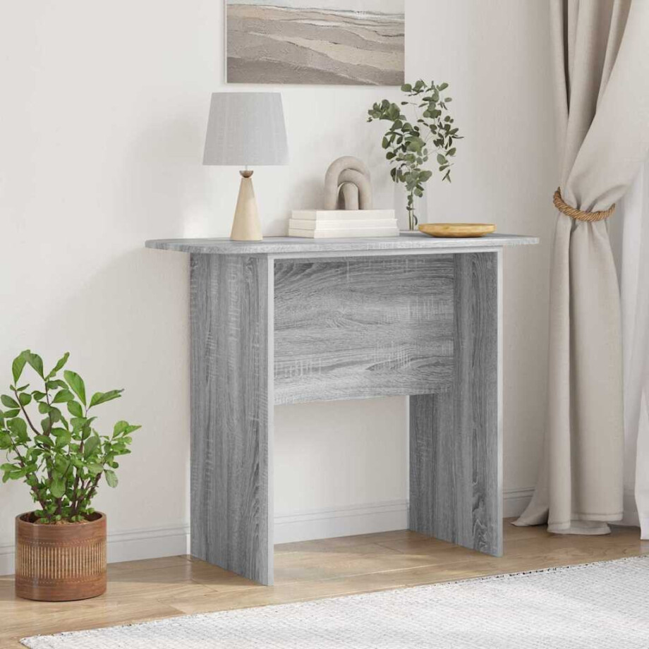 vidaXL Wandtafel Grijs Sonoma 93 x 40 x 75 cm Bewerkt hout afbeelding 1