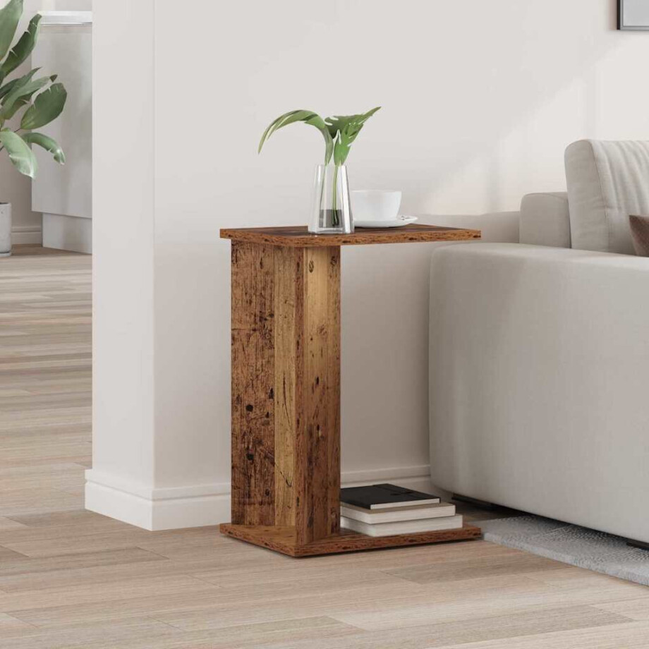 vidaXL Bijzettafel Oudhout 35 x 25 x 50 cm Bewerkt hout vidaXL Bijzettafel Oudhout 35 x 25 x 50 cm Bewerkt hout afbeelding 1