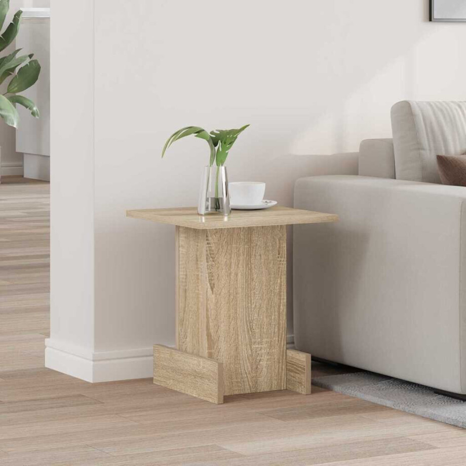 vidaXL Bijzettafel Sonoma Eiken 35,5 x 35 x 40 cm Bewerkt hout vidaXL Bijzettafel Sonoma Eiken 35,5 x 35 x 40 cm Bewerkt hout afbeelding 1