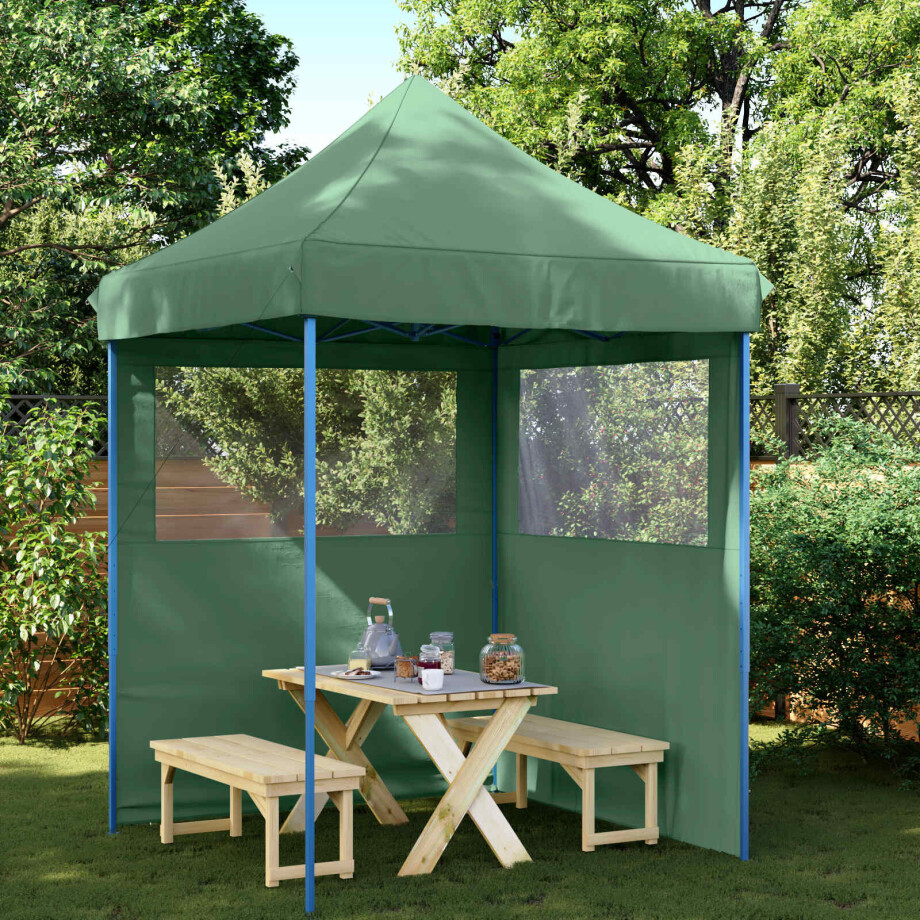 vidaXL Partytent Groen 200 x 200 x 306 cm Oxford Stof afbeelding 1