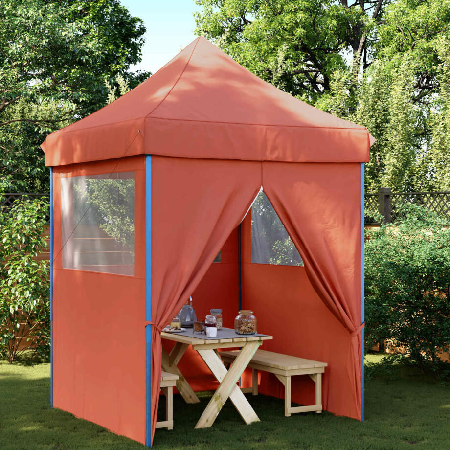vidaXL Partytent Terracotta 200 x 200 x 306 cm Oxford Stof afbeelding 1