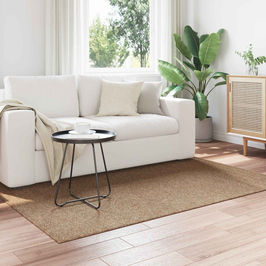 vidaXL Vloerkleden Rechthoekig AGIRA Naturel 200 x 140 cm Polyester afbeelding 1