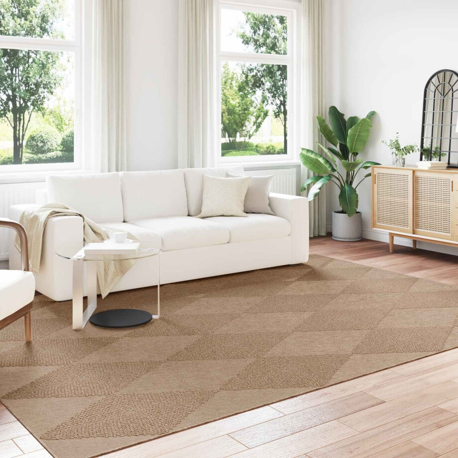 vidaXL Vloerkleden Rechthoekig AGIRA Naturel 340 x 240 cm Polyester afbeelding 1