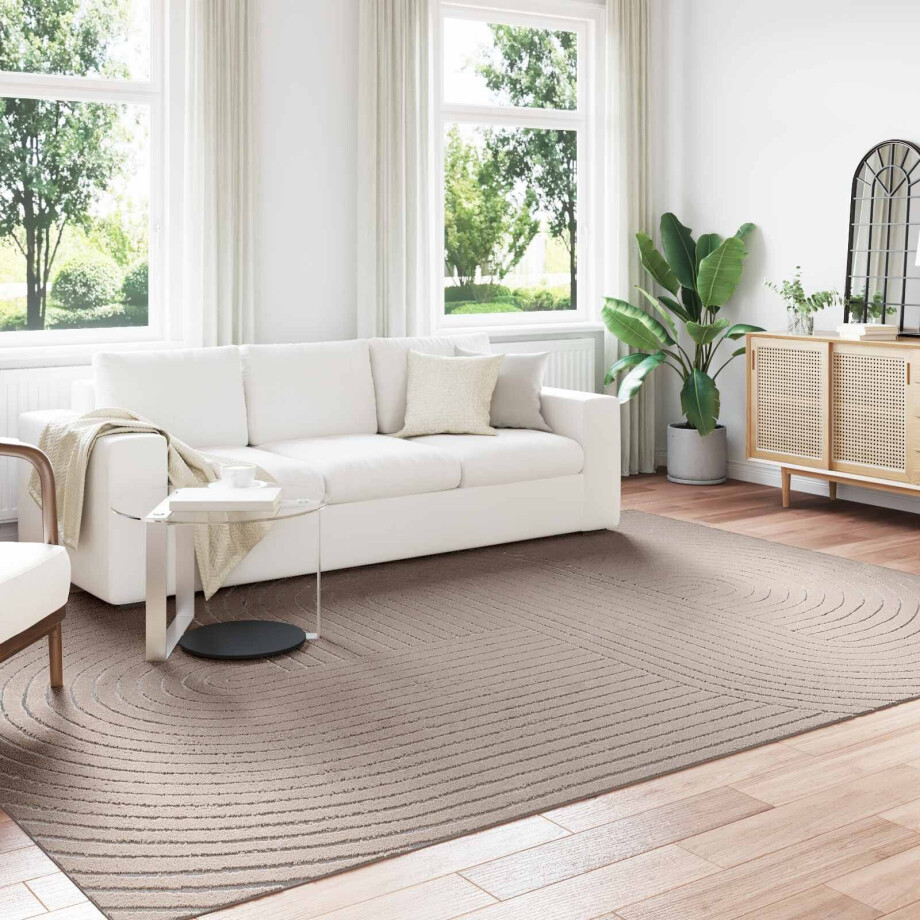 vidaXL Vloerkleden Rechthoekig PALMERAS Beige 280 x 200 cm Polyester afbeelding 1