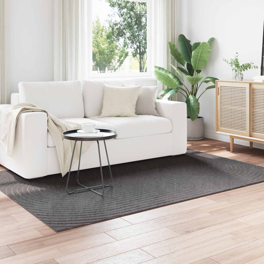 vidaXL Vloerkleden PALMERAS Antraciet 200 x 140 cm Polyester vidaXL Vloerkleden PALMERAS Antraciet 200 x 140 cm Polyester afbeelding 1