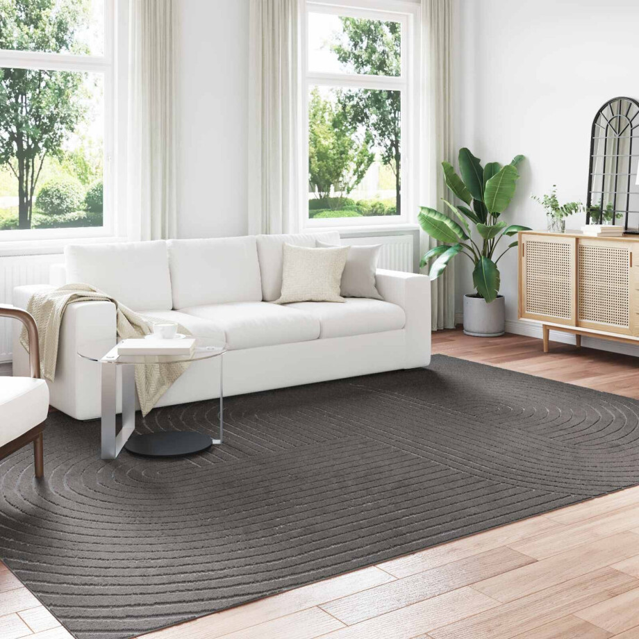 vidaXL Vloerkleden PALMERAS Antraciet 280 x 200 cm Polyester vidaXL Vloerkleden PALMERAS Antraciet 280 x 200 cm Polyester afbeelding 1
