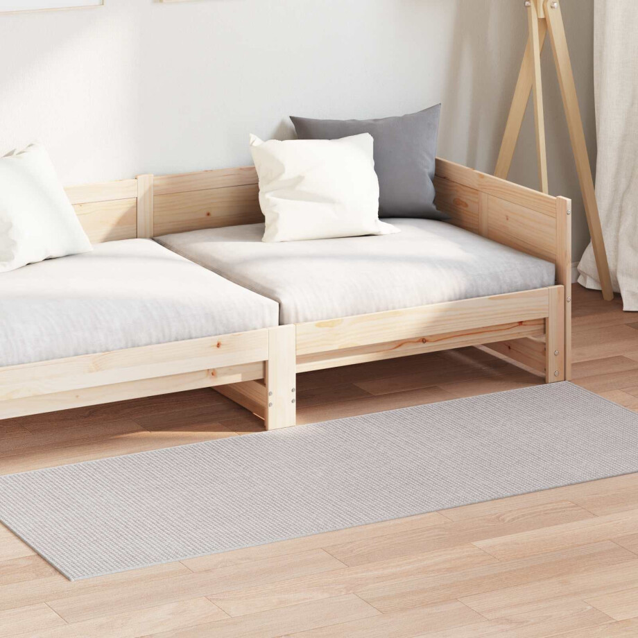 vidaXL Vloerkleden Rechthoekig LUGO Crème 150 x 80 cm Polyester afbeelding 1