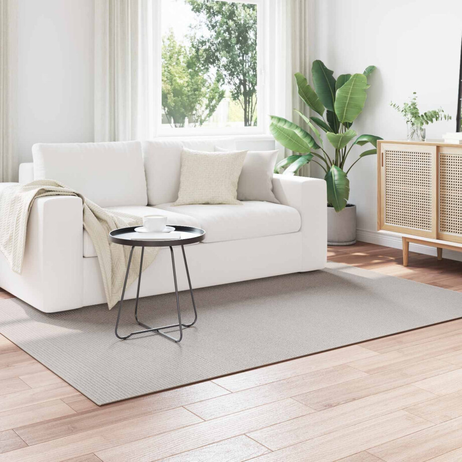vidaXL Vloerkleden Rechthoekig LUGO Crème 170 x 120 cm Polyester afbeelding 1