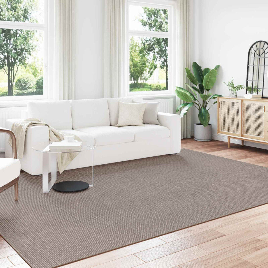 vidaXL Vloerkleden Rechthoekig LUGO Taupe 200 x 280 cm Polyester afbeelding 1