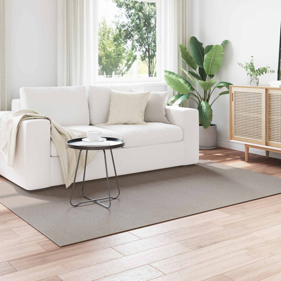 vidaXL Vloerkleden LUGO Crème en Taupe 230 x 160 cm Polyester afbeelding 1