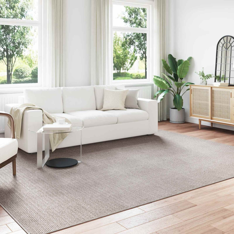 vidaXL Vloerkleden LUGO Crème en Taupe 340 x 240 cm Polyester afbeelding 1