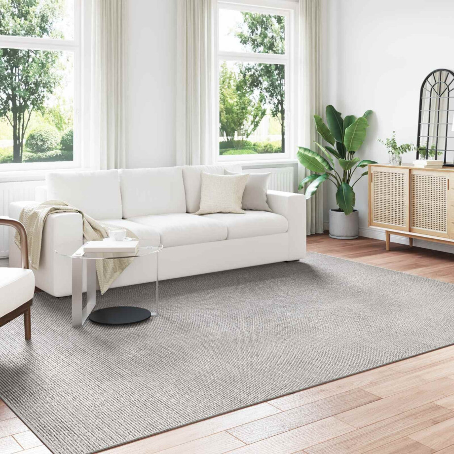vidaXL Vloerkleden LUGO Crème en Grijs 280 x 200 cm Polyester afbeelding 1