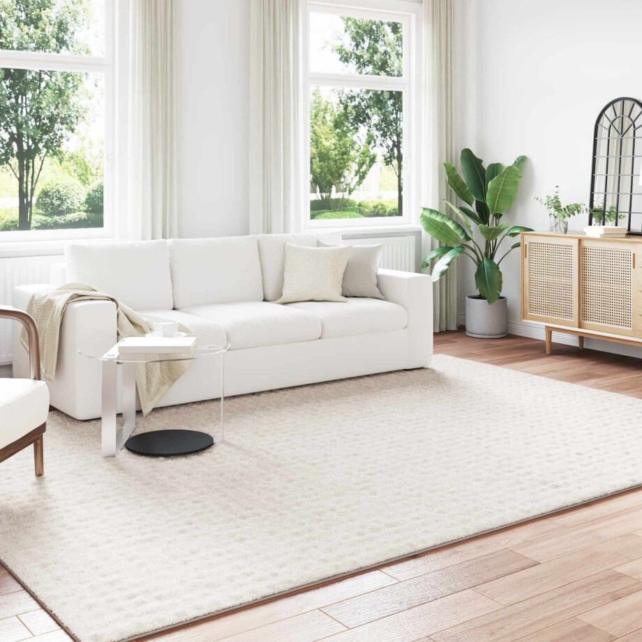 vidaXL Vloerkleden Rechthoekig SIROLO Crème 280 x 200 cm Polyester vidaXL Vloerkleden Rechthoekig SIROLO Crème 280 x 200 cm Polyester afbeelding 1